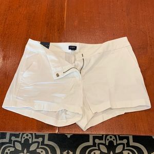 J Crew Factory White Shorts, New With Tags, Size 12